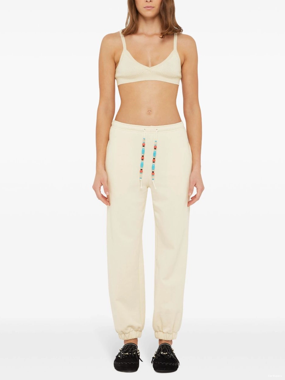 Cheap Women tapered Alanui trousers bead-embellished 0324